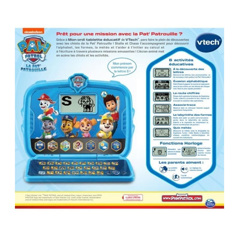 VTECH - PAW PATROL - My Educational Tablet Computer