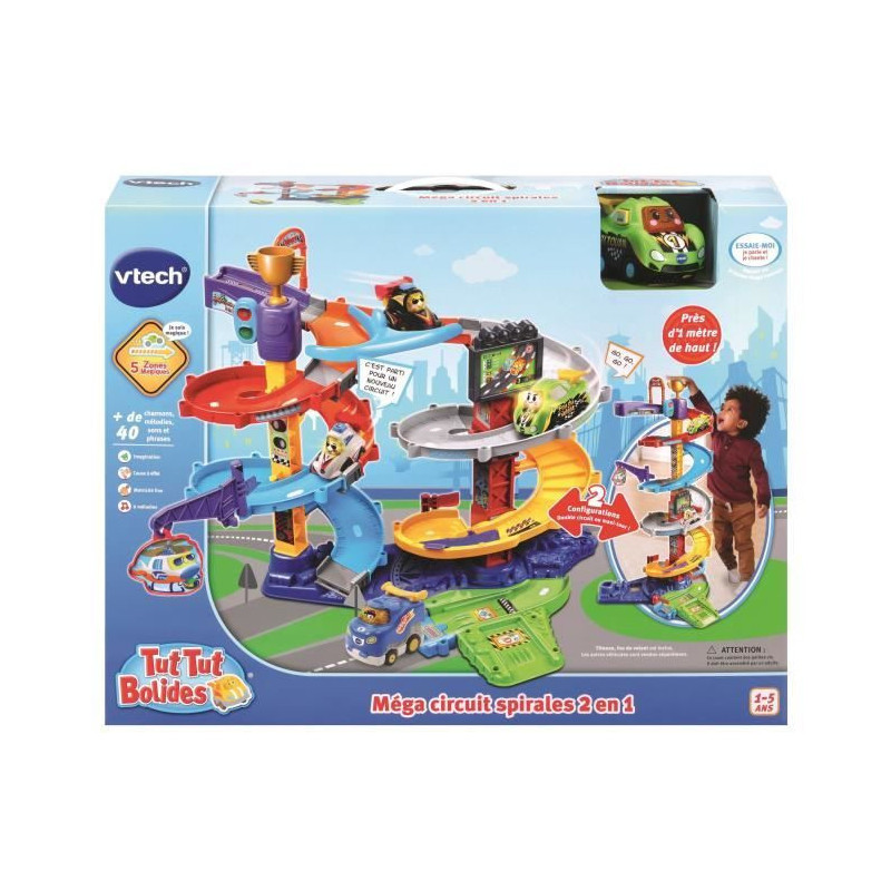 Vtech - Tut Tut Bolides - 2 in 1 spiral mega circuit (+ titouan, crazy