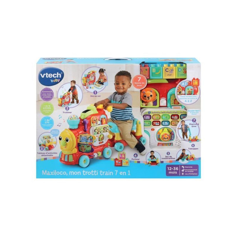 VTECH BABY Maxiloco Mon Trotti Train 7 In 1