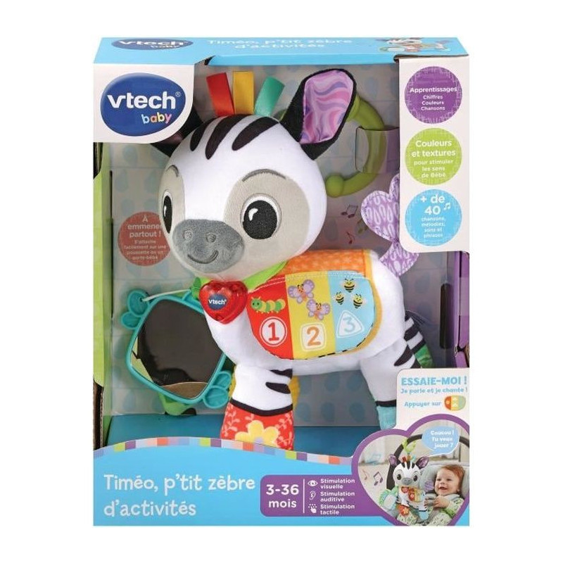 VTECH BABY - Timéo, P'tit zebre de Activities