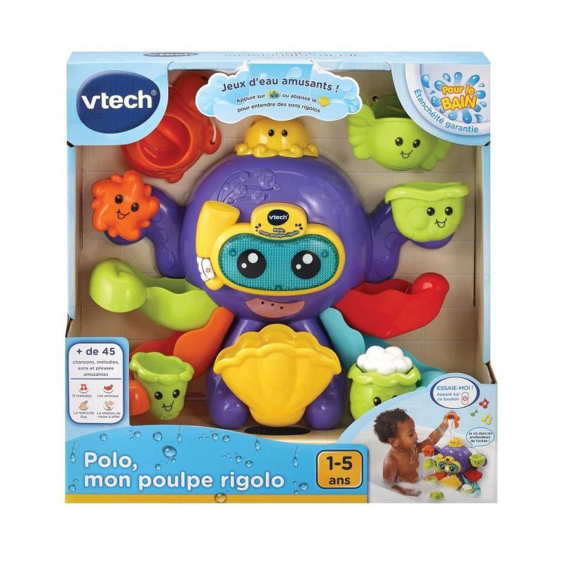 VTECH BABY - Bath Toy - Polo, My Funny Octopus