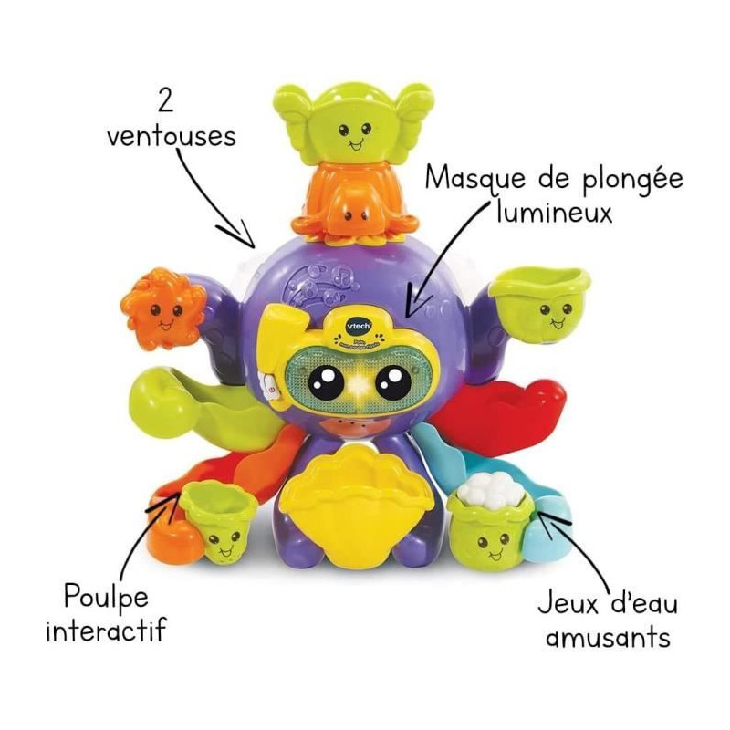 VTECH BABY - Bath Toy - Polo, My Funny Octopus