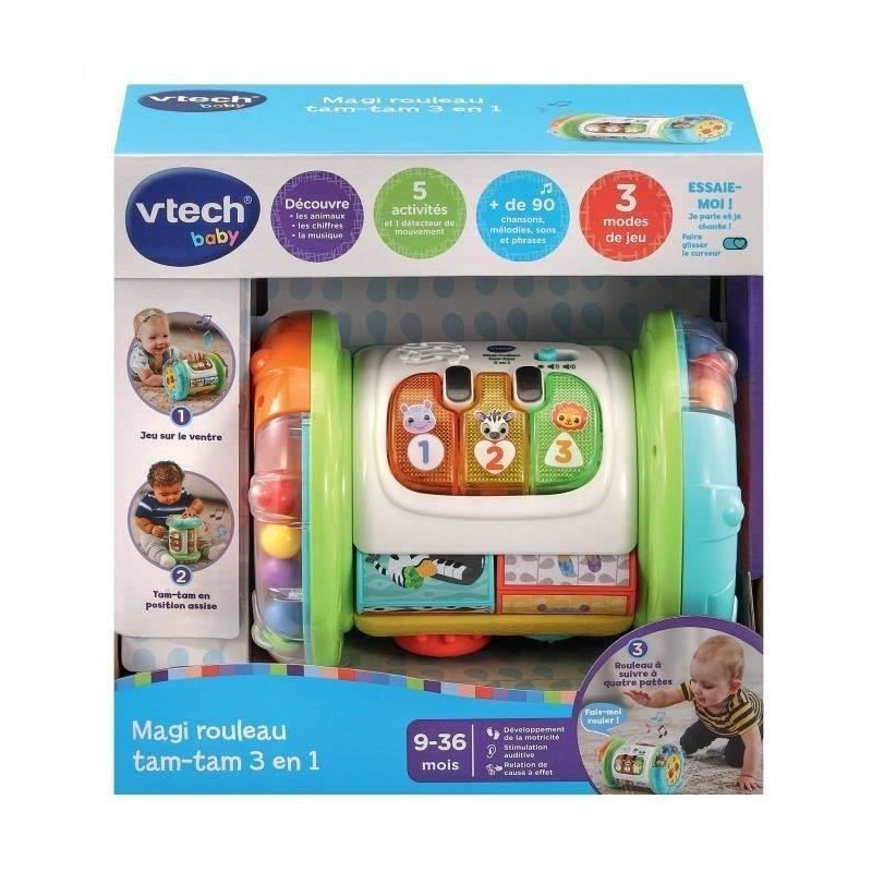 VTECH MAGI TAM-TAM ROLLER 3 IN 1