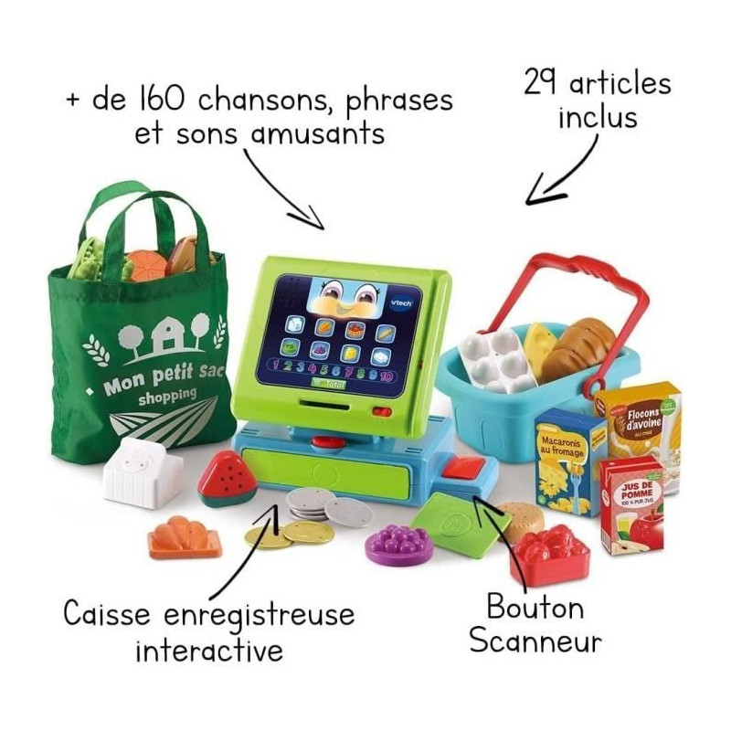 VTECH - 1,2,3 Imitate Me - Maxi Shopping Interactive Cash Register - C