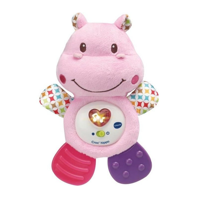 VTECH BABY - Pink croc'hippo - Baby Musical Rattle