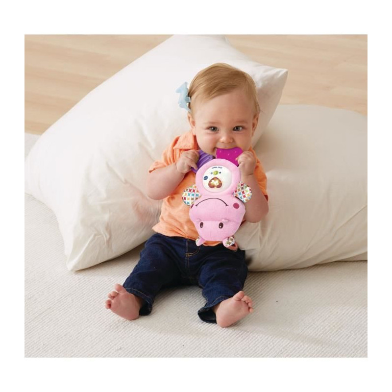 VTECH BABY - Pink croc'hippo - Baby Musical Rattle
