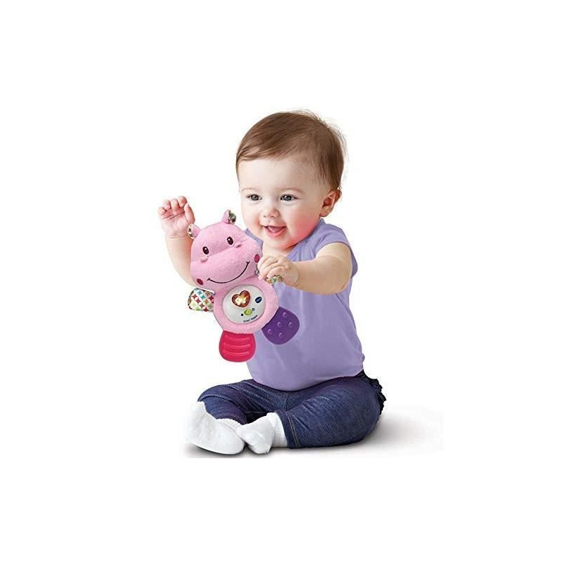 VTECH BABY - Pink croc'hippo - Baby Musical Rattle