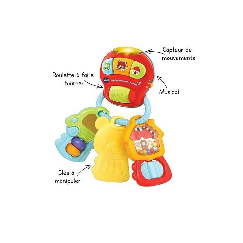 VTECH BABY - My Magic P'tites Key Rattle - Baby Rattle