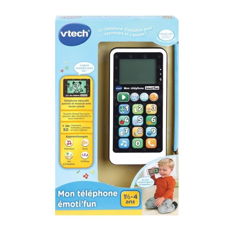 VTECH - Child Imitation Toy - My Emoti'fun Black & White Phone