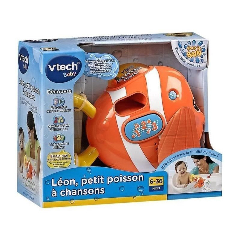 VTECH BABY - Bath Toy - Léon, little fish with songs