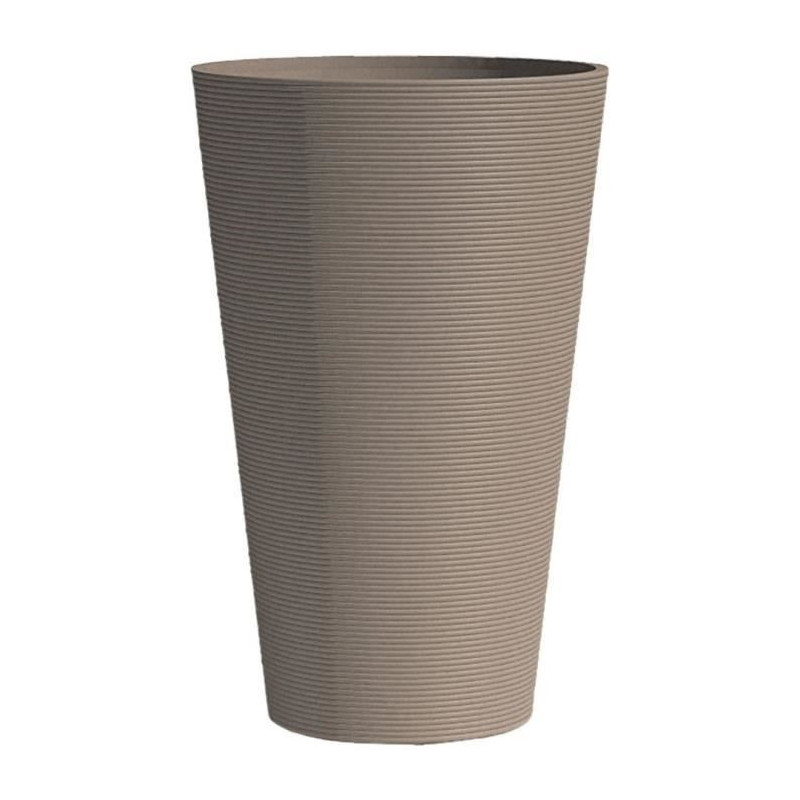 Tall flower pot - GARDEN ID - Green Care Sense Tall Taupe - 55 cm - 10