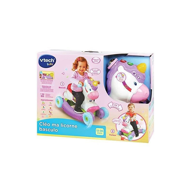 VTECH BABY - Cléo Ma Unicorn Basculo
