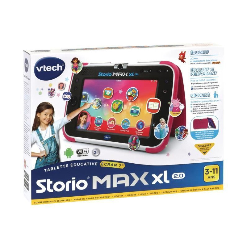 VTECH - Console Storio Max XL 2.0 7 Pink - Educational Tablet Child 7