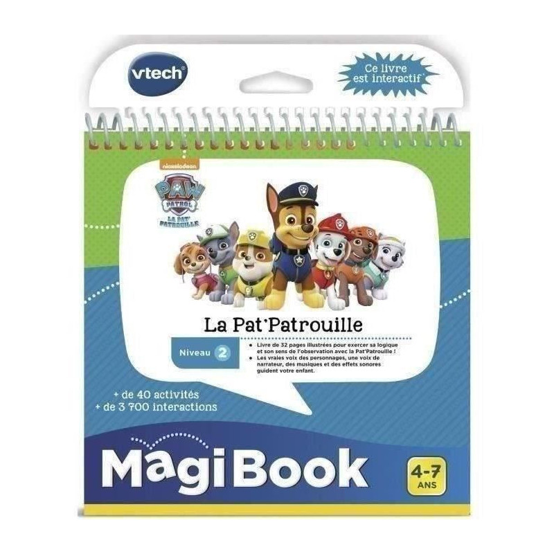 VTECH - Magibook Interactive Book - Go on a Mission with Pat 'Patrouil