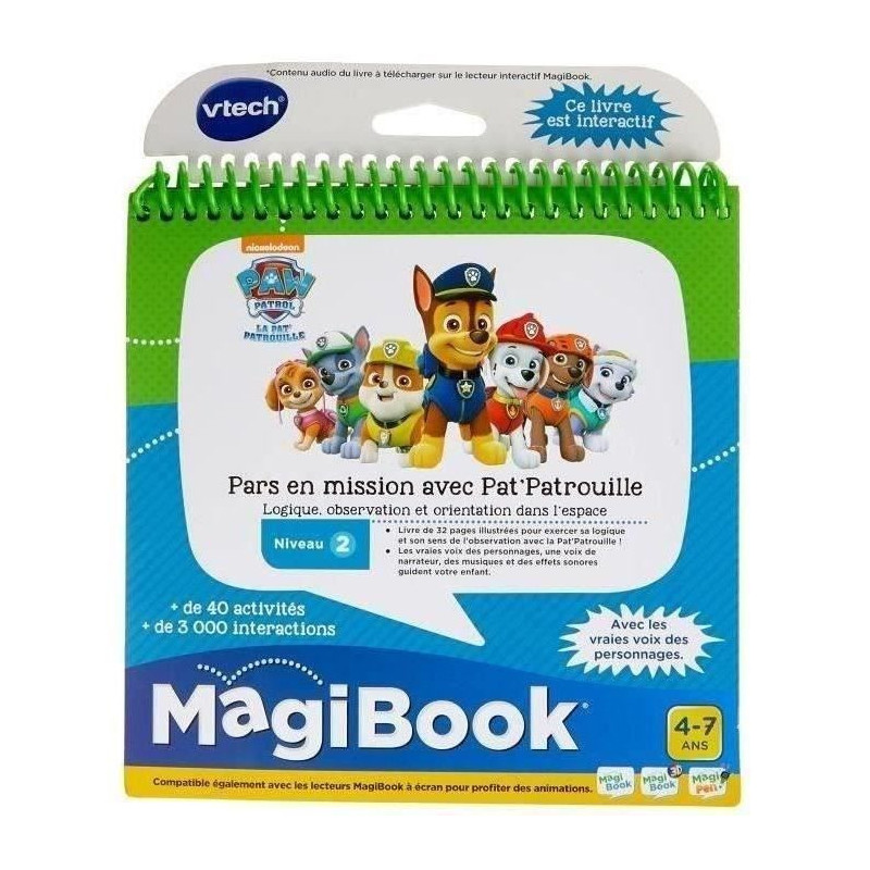 VTECH - Magibook Interactive Book - Go on a Mission with Pat 'Patrouil