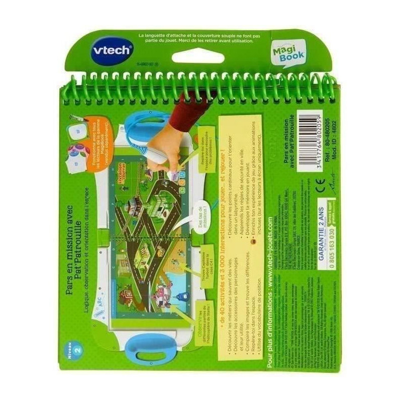 VTECH - Magibook Interactive Book - Go on a Mission with Pat 'Patrouil
