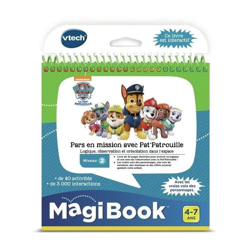 VTECH - Magibook Interactive Book - Go on a Mission with Pat 'Patrouil