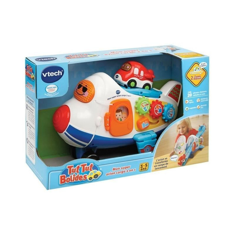 TUT TUT BOLIDES My Super Cargo Plane 2 in 1 + Timon the plane p'ti