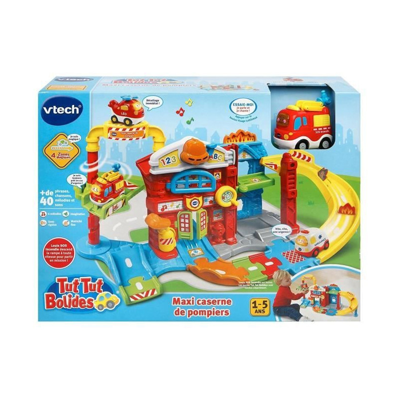 VTECH TUT TUT Bolides - Maxi Fire Station (+ Louis, Sos Fire)