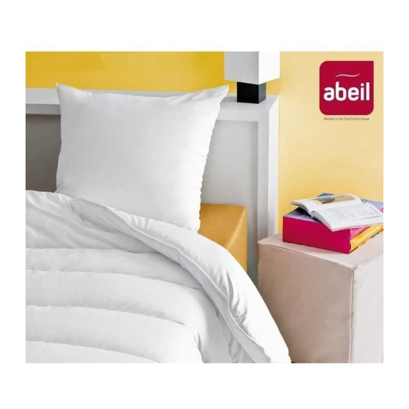 Abeil Lot of 2 soft pillows - 60 x 60 cm - White