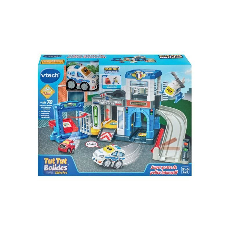 VTECH TUT TUT BOLIDES PRO SERIES - SUPER INTERACTIVE POLICE STATION (+