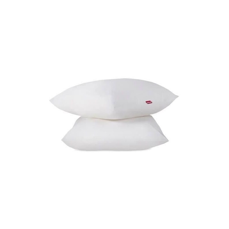 Abeil Lot of 2 soft pillows - 60 x 60 cm - White