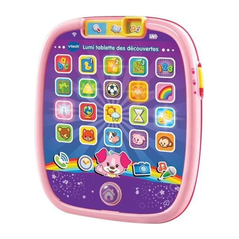 VTECH BABY - Children's Tablet - Lumi Tablet des Découvertes Rose - C