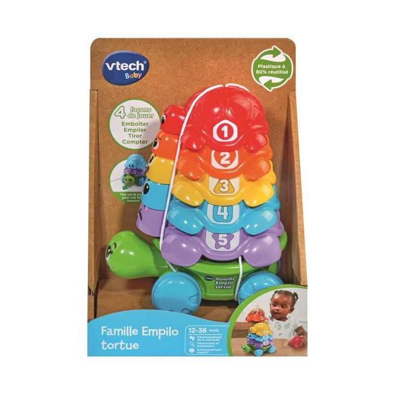 VTECH-FAMILY EMPILO TURTLE (REUSED PLASTIC)