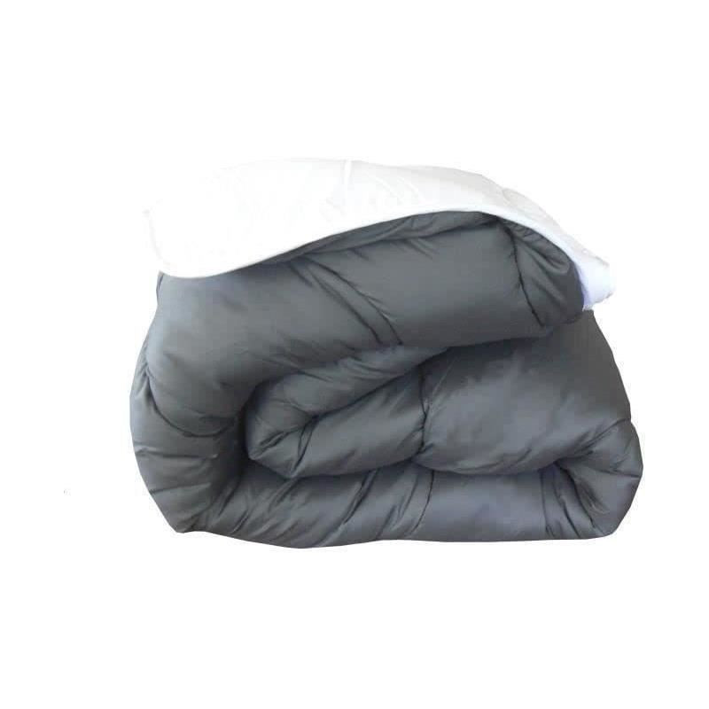 Abeil two -tone duvet - 140 x 200 cm - White and gray