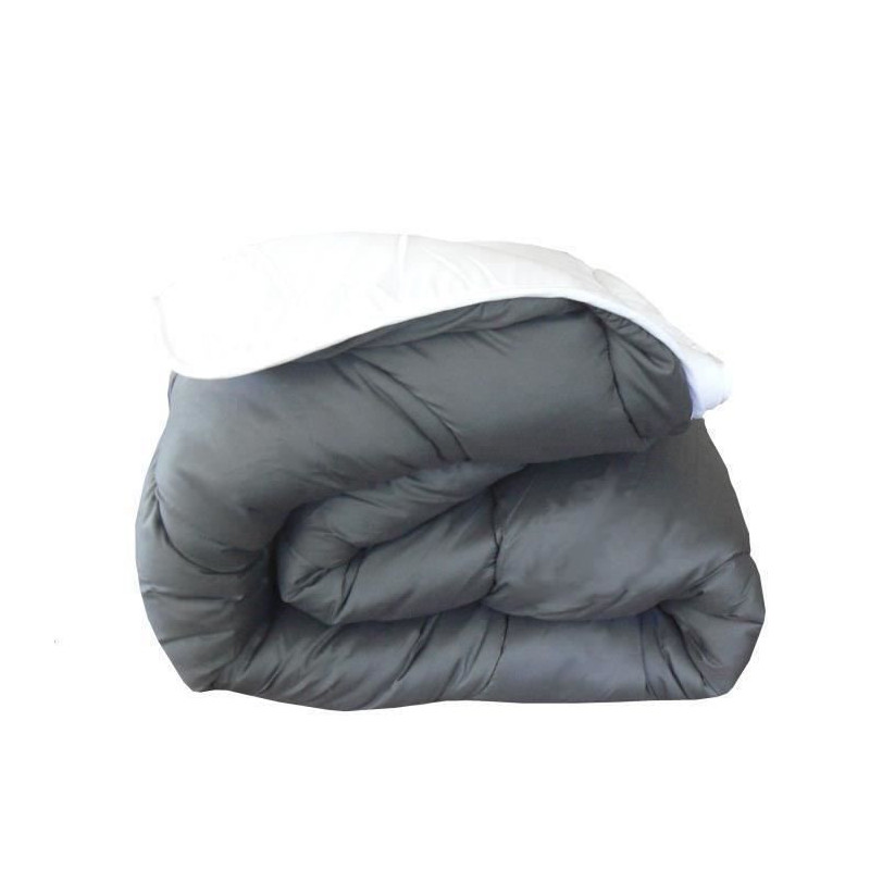 Abeil two -tone duvet - 200 x 200 cm - White and gray