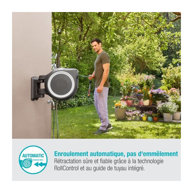 Gardena Rollup L Wall Mural Brazon-Length 30m-Ø13mm-Full kit-5 years