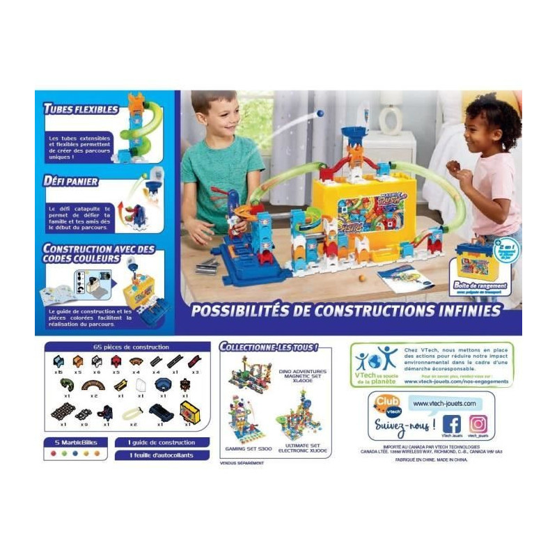 VTECH MARBLE RUSH - BUILD & STORE BOX SET M400