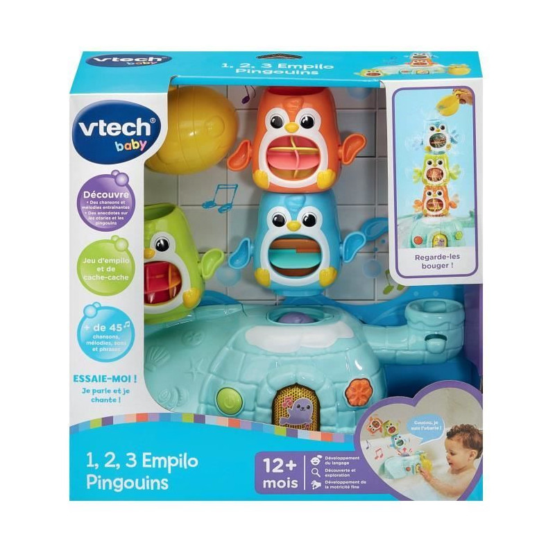 VTECH 1, 2, 3, EMPILO PENGUINS