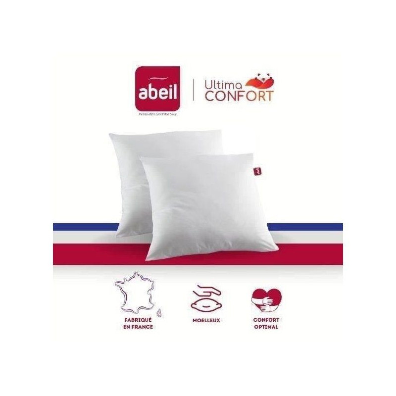 Abeil Lot of 2 Ultima Comfort pillows - 60 x 60 cm