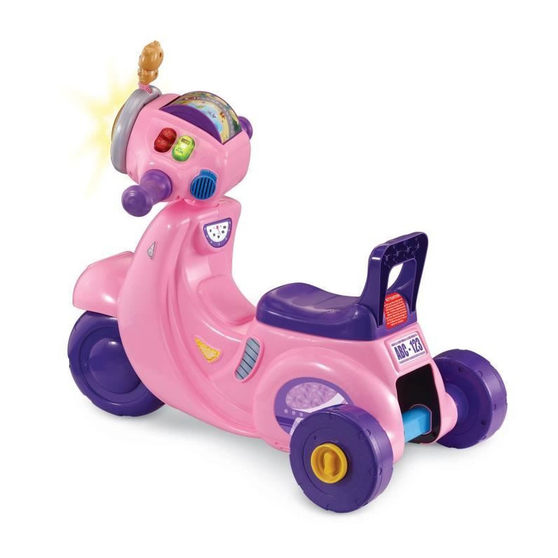 VTECH 3 IN 1 INTERACTIVE SCOOTER RIDE-ON PINK