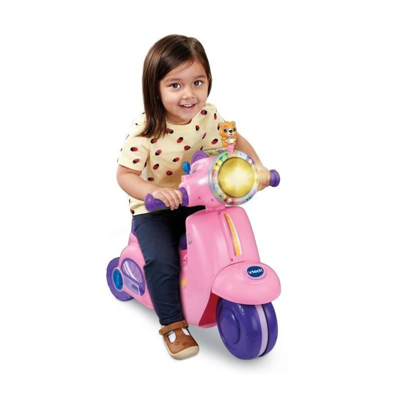VTECH 3 IN 1 INTERACTIVE SCOOTER RIDE-ON PINK