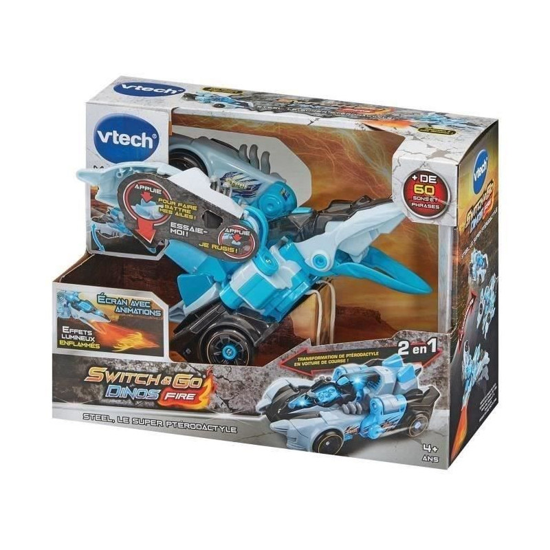 VTECH SWITCH & GO DINOS - STEEL, THE SUPER PTERODACTYL