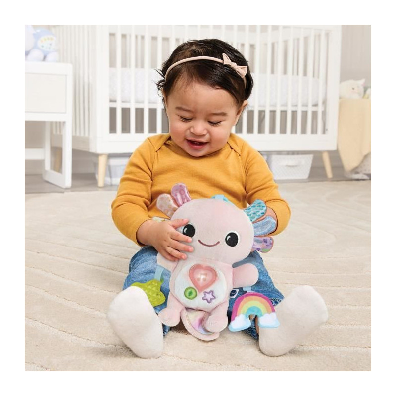 VTECH ELIOTT, BEBE AXOLOTL MUSICAL (RECYCLED PLASTIC BOTTLES)