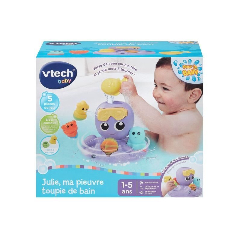VTECH JULIE, MY OCTOPUS BATH SPINNING TOP