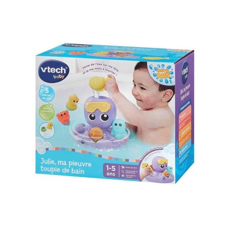 VTECH JULIE, MY OCTOPUS BATH SPINNING TOP