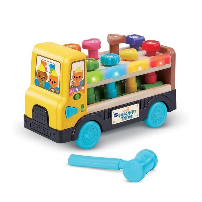 VTECH LUMI TRUCK TAP TAP (TOY WITH FSC CERTIFIED WOODEN PART)
