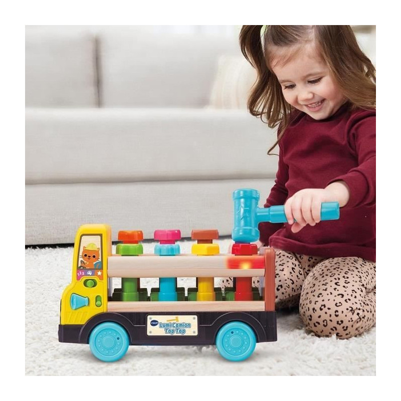 VTECH LUMI TRUCK TAP TAP (TOY WITH FSC CERTIFIED WOODEN PART)