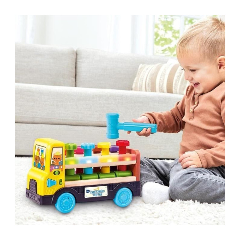 VTECH LUMI TRUCK TAP TAP (TOY WITH FSC CERTIFIED WOODEN PART)