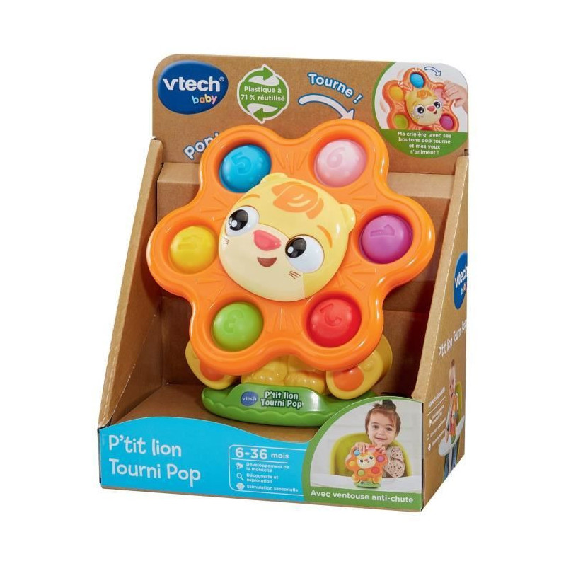 VTECH LITTLE LION TOURNI POP (REUSED PLASTIC)