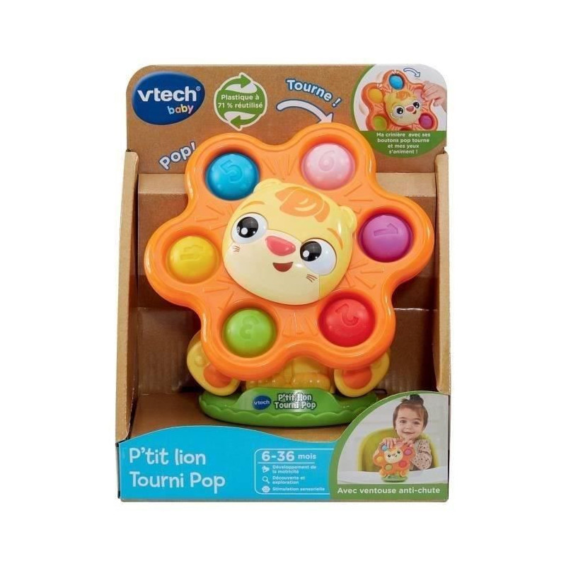 VTECH LITTLE LION TOURNI POP (REUSED PLASTIC)