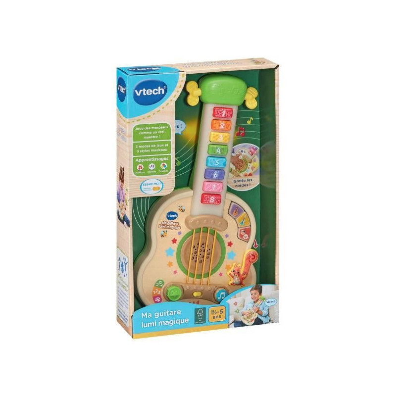 MY MAGIC LUMI GUITAR (TOY WITH FSC CERTIFIED WOODEN PART)