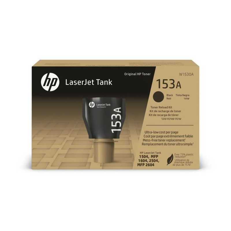 Authentic black toner recharge kit - HP 153A - For laserjet tank (W153