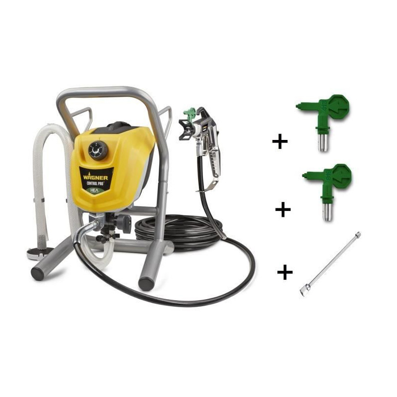 Wagner Airless Hea Control Pro 250m Airless paint pistol + 2 nozzles +