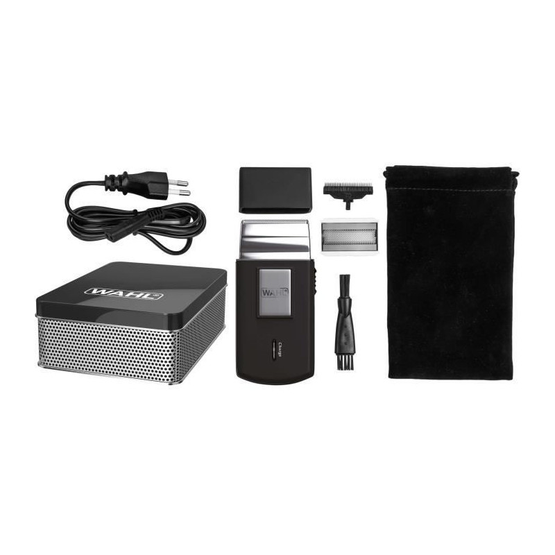 WAHL Travel Shaver 03615-1016 - Rechargeable, lightweight and compact