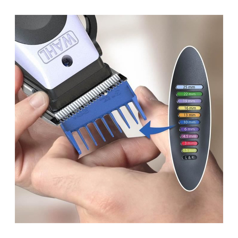 Hair Clipper - WAHL - ColorPro Cordless Lithium - 240 V - 120 min - Wh